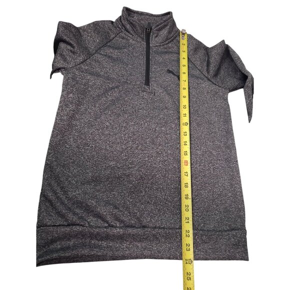Puma Boys Long Sleeve Gray Quarter-Zip Pullover Shirt Size Large (14-16) - Picture 9 of 9